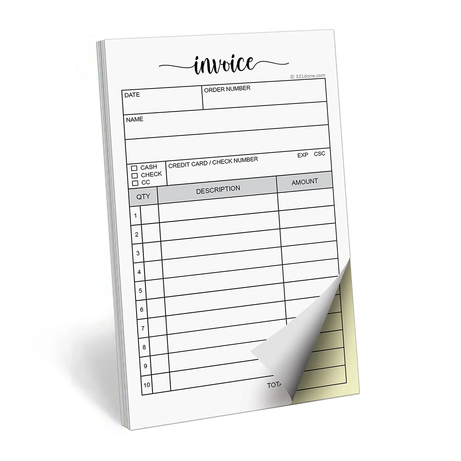 1. INVOICE BOOK | A4 SIZE | CARBONLESS | DOUBLE COPY